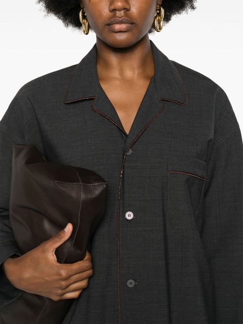 bead-trim shirt